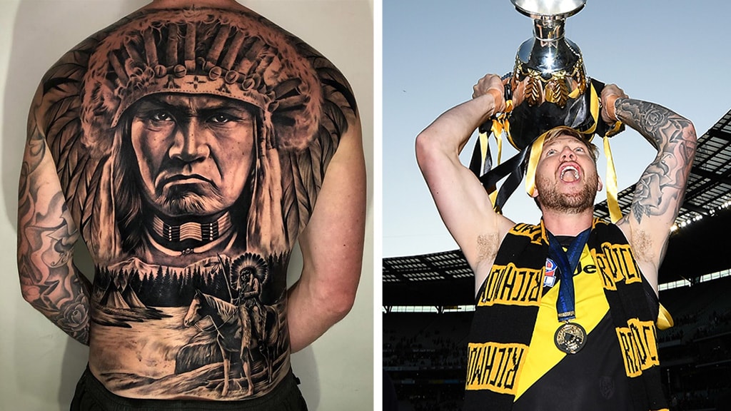 NathanBroadtattoo.jpg Nathan Broad's epic tattoo. Picture: @flashinkbali Instagram - AFL,Lifestyle,Entertain,News